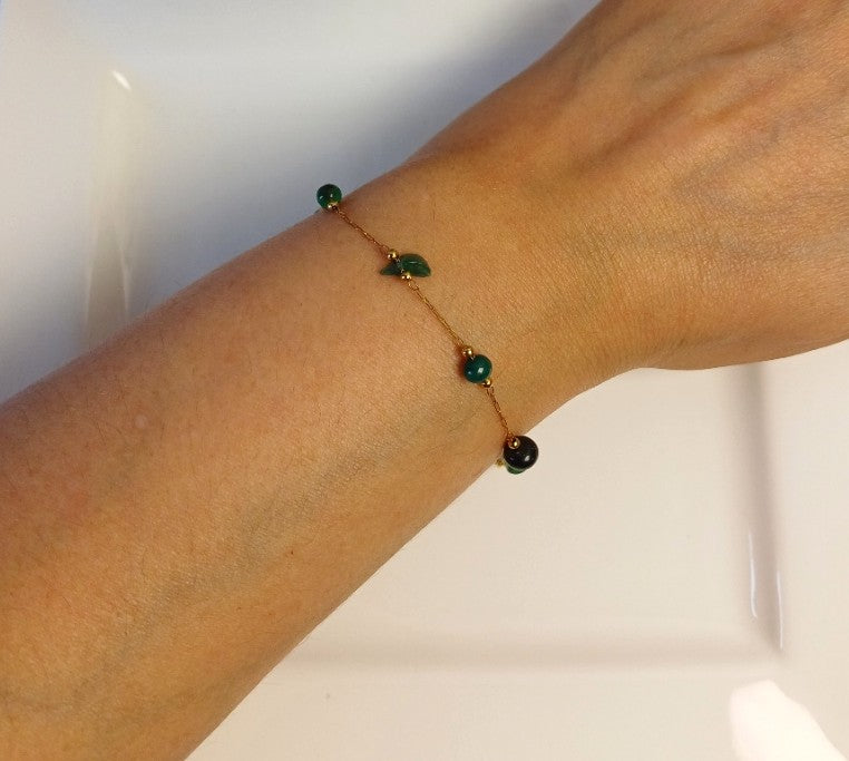 Green Bead Bracelet