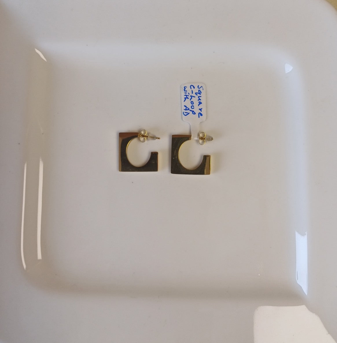 Square C Hoop with AD