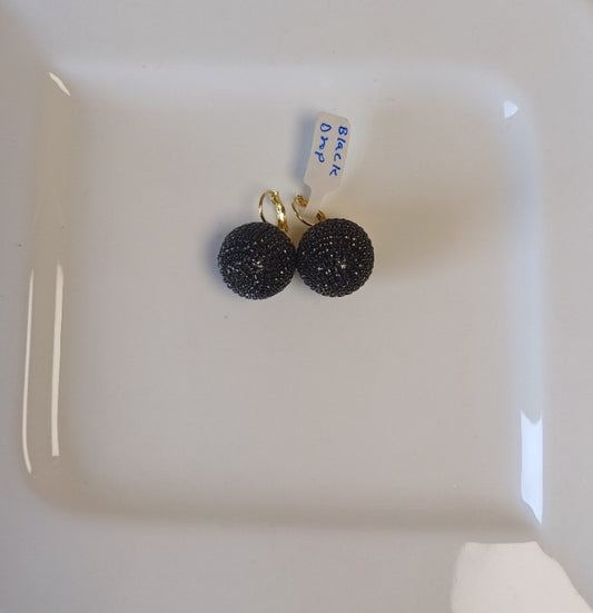 Black Drop Earring