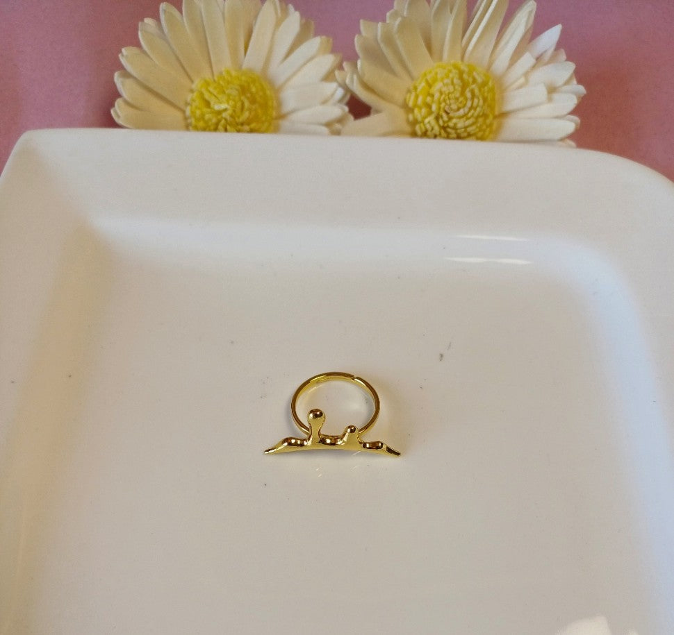 Melting Gold Ring