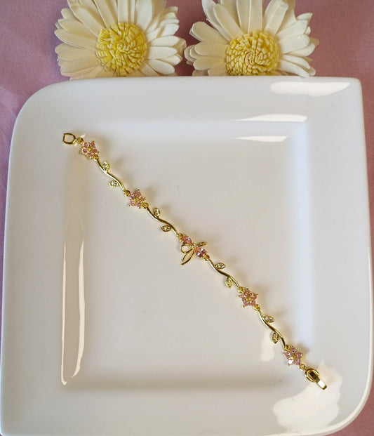 Bow 1 Bracelet - Pink