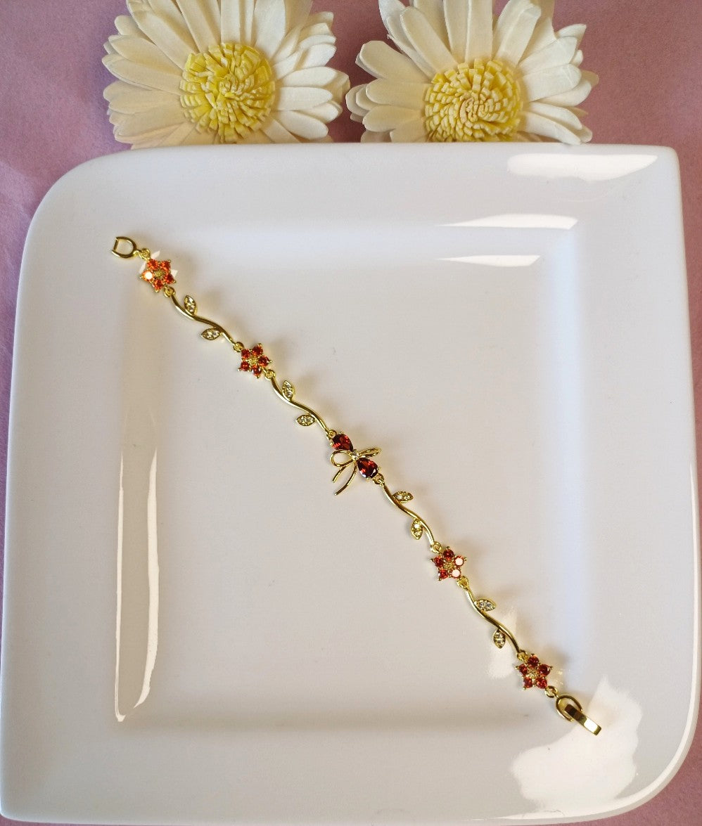 Bow 2 Bracelet - Red